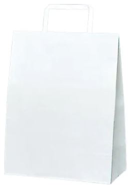 【福助工業】 ラッピーバック S-1 晒無地 (白)平紐 手提げ 240×120×310 袋 その他 紙袋