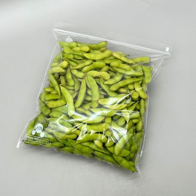 ベルグリーンワイズ オーラパック枝豆規格品(チャック)  1kg #40 250×270+20 袋 青果物 印刷 平袋