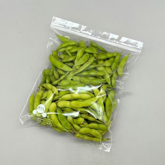 ベルグリーンワイズ オーラパック枝豆規格品(チャック)  500g #40 200×230+20 袋 青果物 印刷 平袋