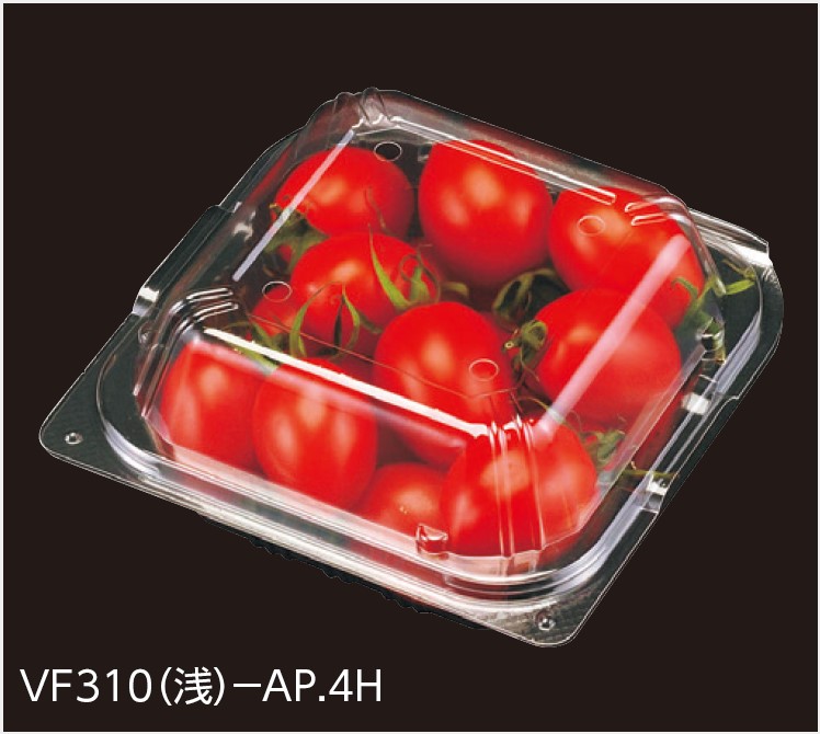 エフピコチューパ VF310 (浅) -AP 4H 135×134×66 4穴  フードパック トマト