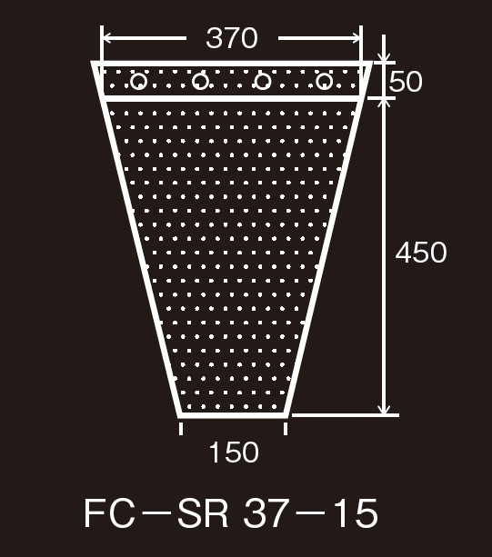 エフピコチューパ フラワーキャップ ミシン目 ニューミクロン 出荷用 FC-SR 37-15 NM #25×370/150×450+50 有孔穴 袋 花 三角袋