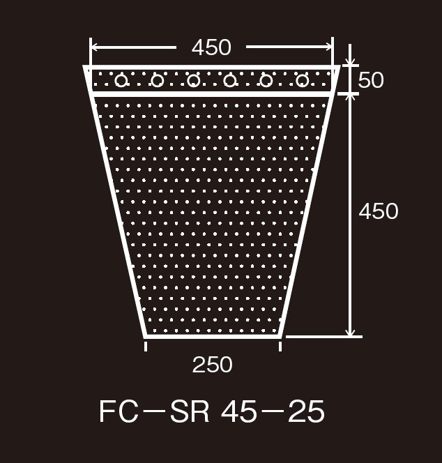 エフピコチューパ フラワーキャップ ミシン目 ニューミクロン 出荷用 FC-SR 45-25 NM #25×450/250×450+50 有孔穴 袋 花 三角袋