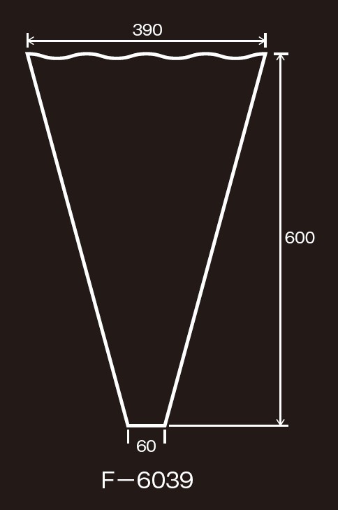 エフピコチューパ フラワーキャップ フラワ-F-6039 プラマーク #30×390/60×600 0H 袋 花 三角袋