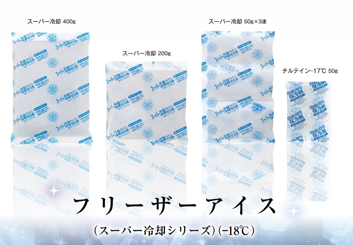 アイスジャパン フリーザーアイス 保冷剤 チルテイン50(-17℃タイプ)  75×100 ミニサイズ スーパー冷却シリーズ 鮮度保持 保冷剤