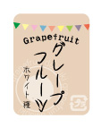 グレープフルーツシール 【ホワイト種】 40×30 ガーランドシリーズ　シール・ラベル 食品 フルーツ グレープフルーツ
