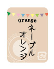 みかんシール　ネーブルオレンジ　40×30 ガーランドシリーズ　シール・ラベル 食品 フルーツ みかん・オレンジ