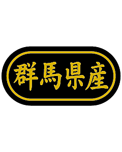 産地シール  群馬県産 金箔 LSL-10S  30×15(トラック型) 500枚入り シール・ラベル 食品 その他