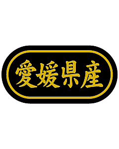 産地シール  愛媛県産 金箔 LSL-38S  30×15(トラック型) 500枚入り シール・ラベル 食品 その他