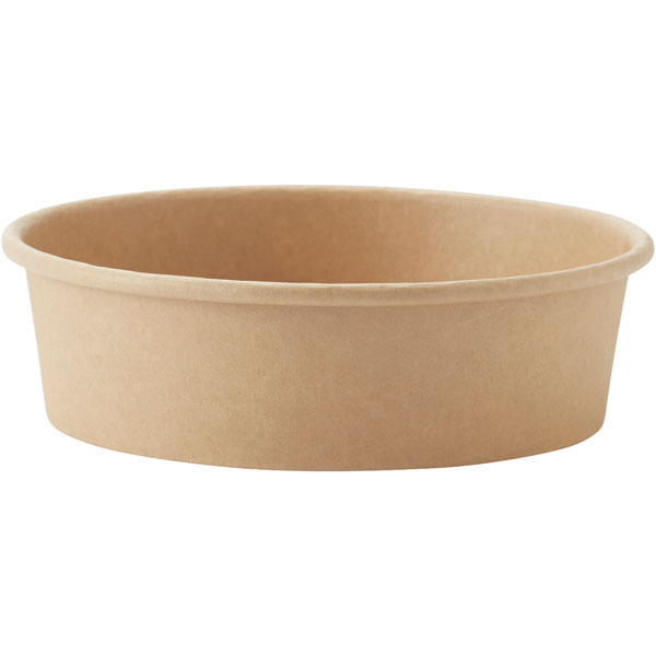 シモジマ　HEIKO 未晒フードカップ 浅500ml クラフト 浅型 口径150×底径128×高45mm カップ 丸カップ 本体