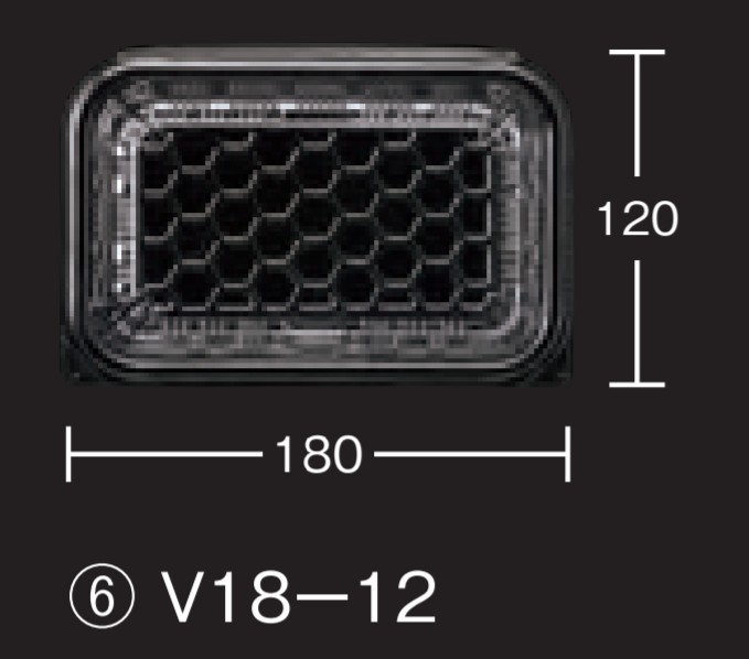 デンカポリマー フードパック OPライト V18-12T 穴なし 180×120×25/28(48) フードパック その他
