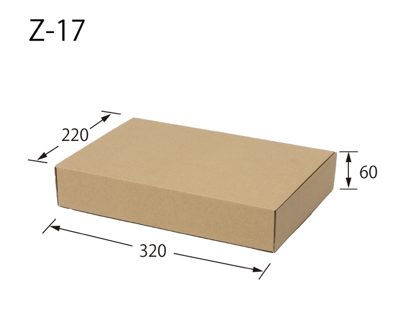 HEIKO ナチュラルBOX Z-17 320×220×60  箱 ダンボール