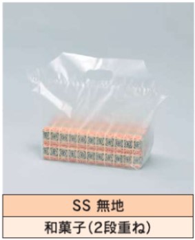 福助工業 フラットバッグ 無地 【SS】 0.03×370(240×130)×260 袋 レジ袋