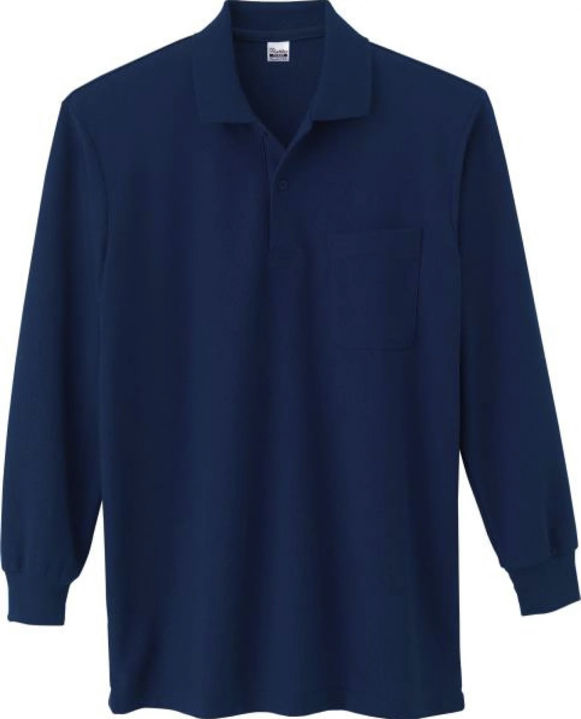 トムス　00169-VLP  5.8オンスT/C長袖ポロシャツ（ポケット付）ウェア・グッズ ポロシャツ