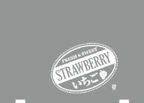 宏栄 FVラップ  FRESH SWEET STRAWBERRY いちごフィルム ロール KFV004 ＃25 230×300m P165 フィルム 青果物 ロール