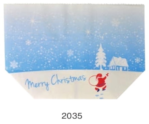 大阪ポリエチレン販売 2035 亀甲袋 クリスマス B柄  215×90×145 袋 その他 紙袋