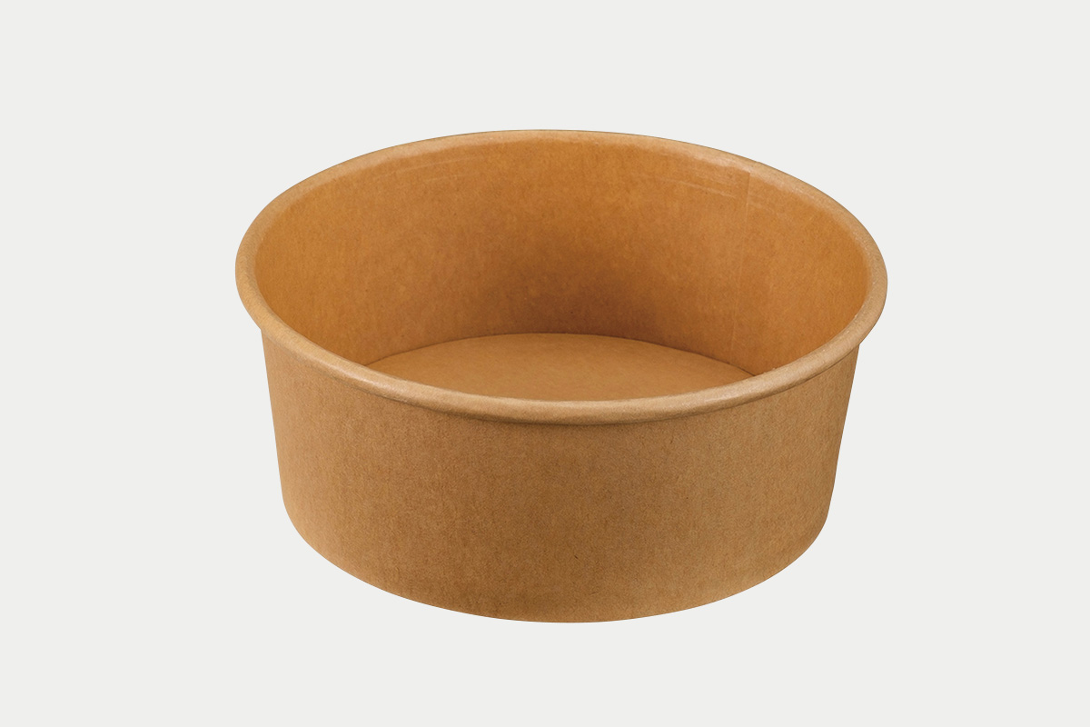 パックスタイル 未晒 クラフト 750本体   150×高60mm カップ 丸カップ 本体