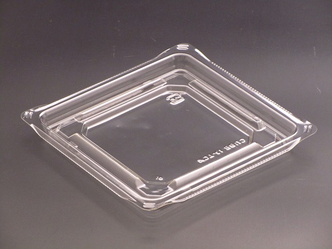 リスパック バイオカップ キューブ 13-TCN 透明 カップ 角カップ 蓋