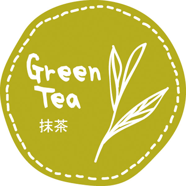 テイスティシール　Green Tea 抹茶　28φ 緑白 シール・ラベル 食品 加工食品 その他