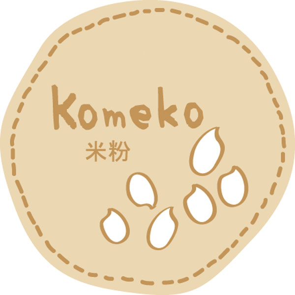 テイスティシール　Komeko 米粉　28φ 茶白 シール・ラベル 食品 加工食品 その他