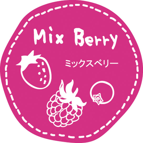 テイスティシール　Mix Berry ミックスベリー　28φ 桃白 シール・ラベル 食品 加工食品 その他