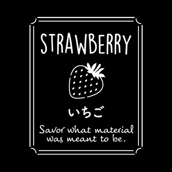 透明テイスティシール　STRAWBERRY いちご　25×30  シール・ラベル 食品 加工食品 その他