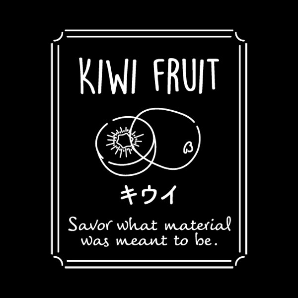 透明テイスティシール　KIWI FRUIT キウイ　25×30  シール・ラベル 食品 加工食品 その他