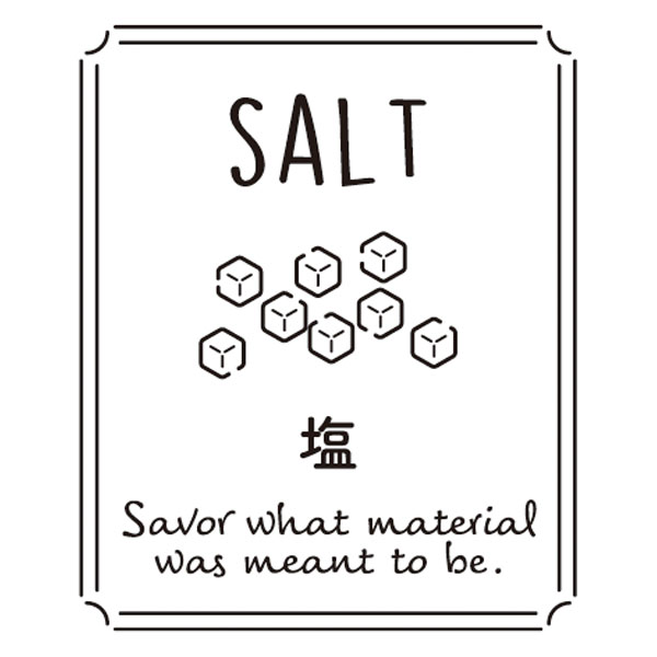 透明テイスティシール　SALT 塩　25×30  シール・ラベル 食品 加工食品 その他