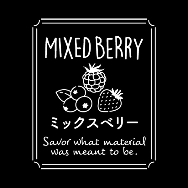 透明テイスティシール　MIXED　BERRY ミックスベリー　25×30  シール・ラベル 食品 加工食品 その他