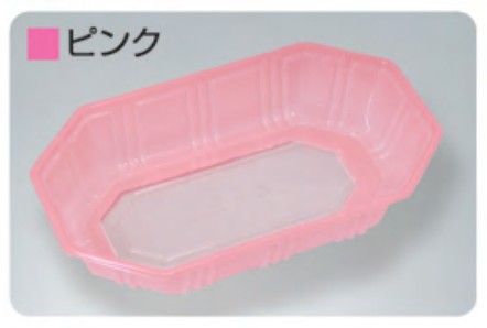 ウツミリサイクルシステム UA-2L PK ピンク 224×129×45 トレー フルーツケース