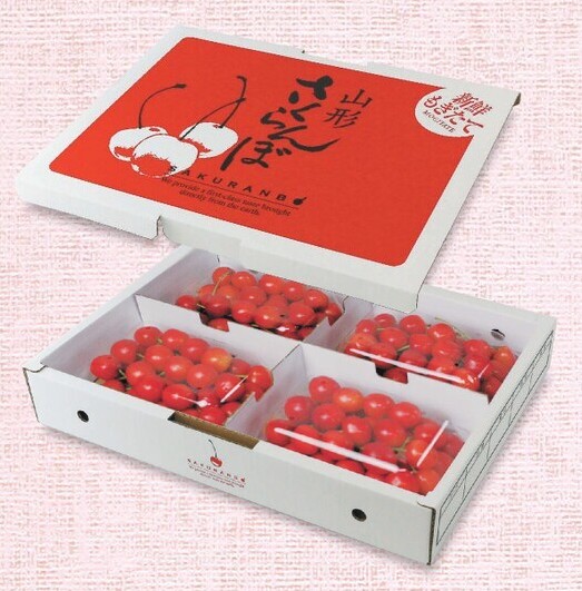 ヤマニパッケージ  さくらんぼ 200g×4P 山形 ARL-35 350×252×55 箱 フルーツ