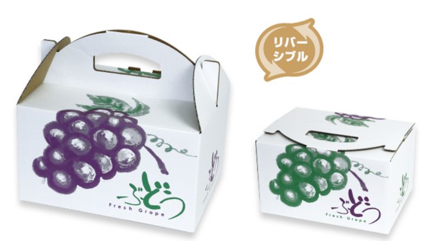 ヤマニパッケージ　L-2306 ぶどうの里 手提 【大】80サイズ　箱 フルーツ