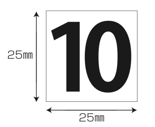 シャチハタ Xスタンパー「10」 角型印2525号 25×25  XH-2525 店舗用品 印章・ゴム印